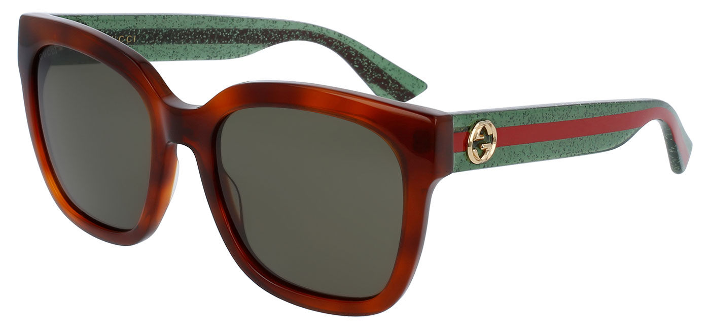 Gucci Gg0034s Sunglasses Tortoise Black