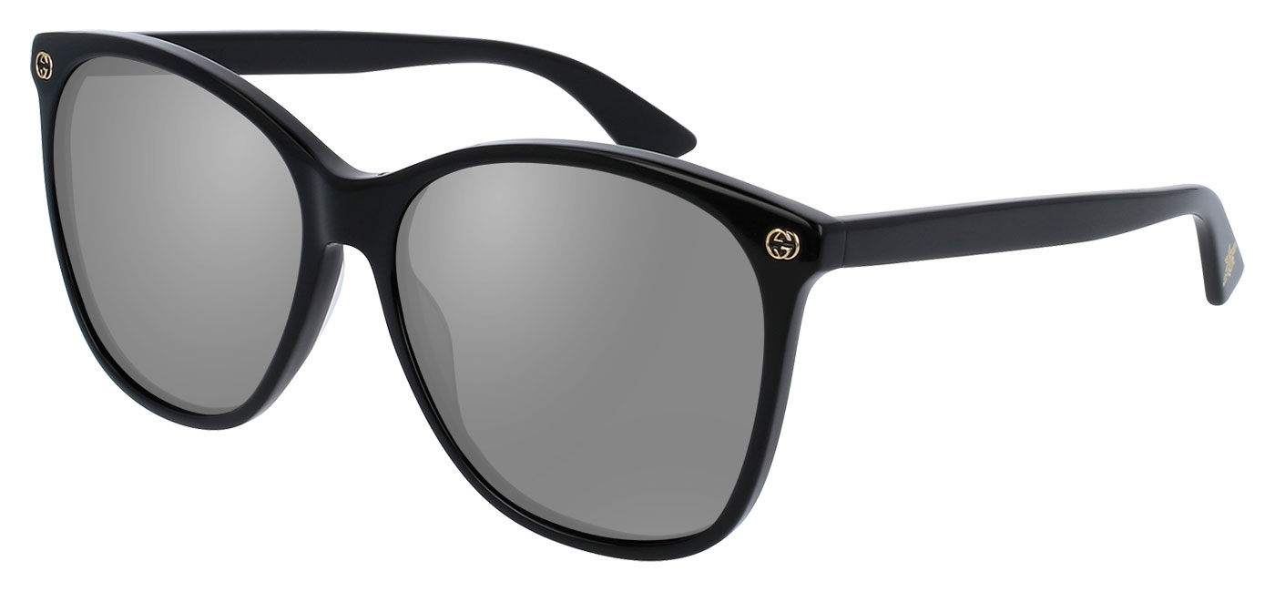 Gucci GG0024S Sunglasses - Black / Grey - Tortoise+Black