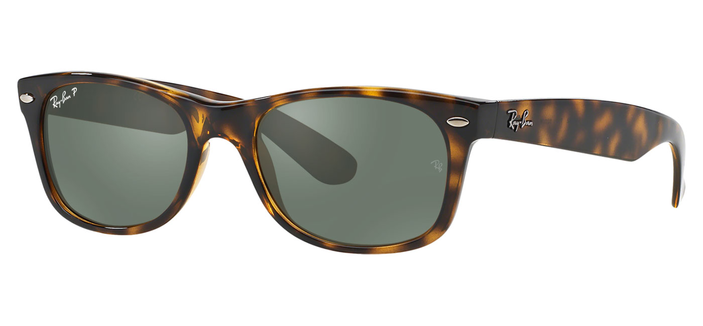 Ray-Ban RB2132 New Wayfarer Prescription Sunglasses - Tortoise / G-15 ...