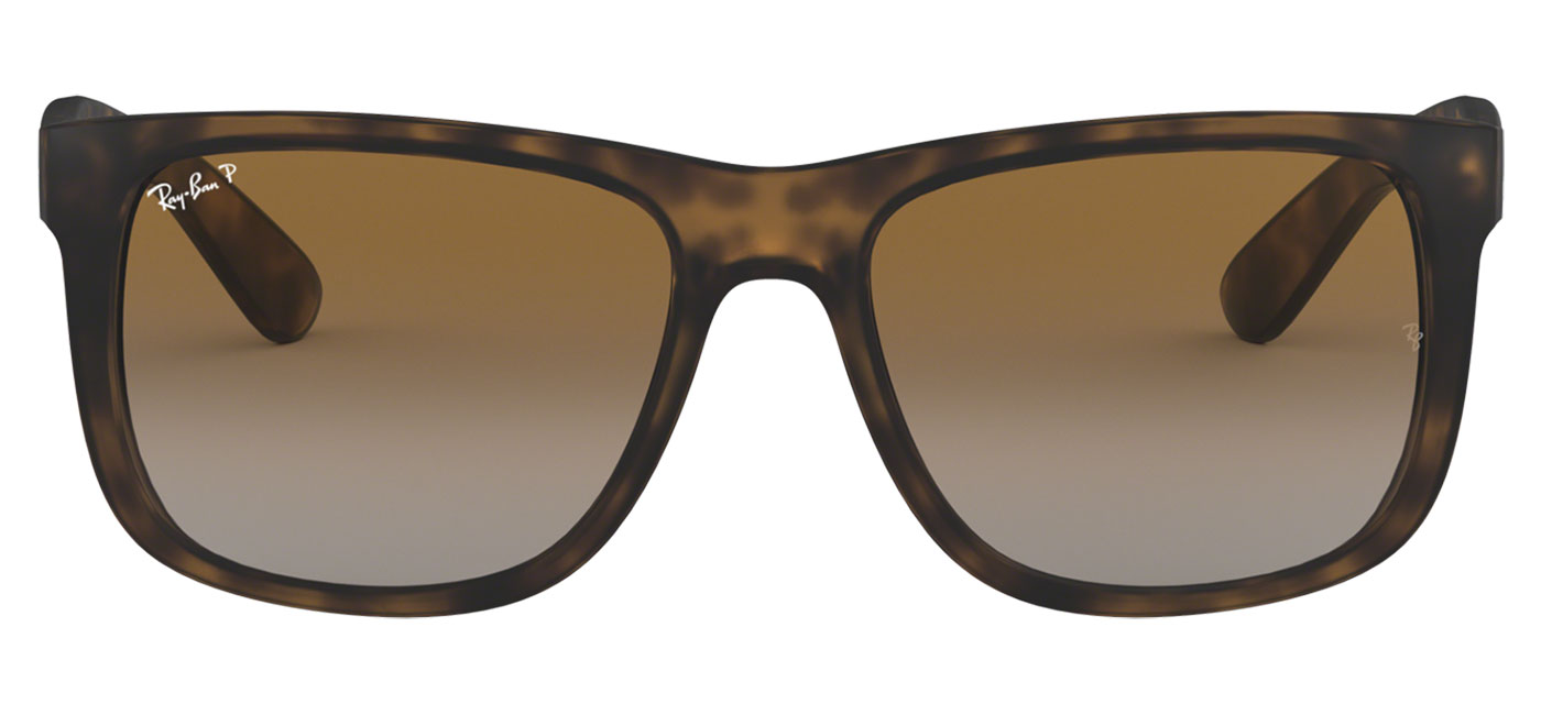 Ray-Ban RB4165 Justin Sunglasses - Tortoise / Brown Gradient Polarised ...