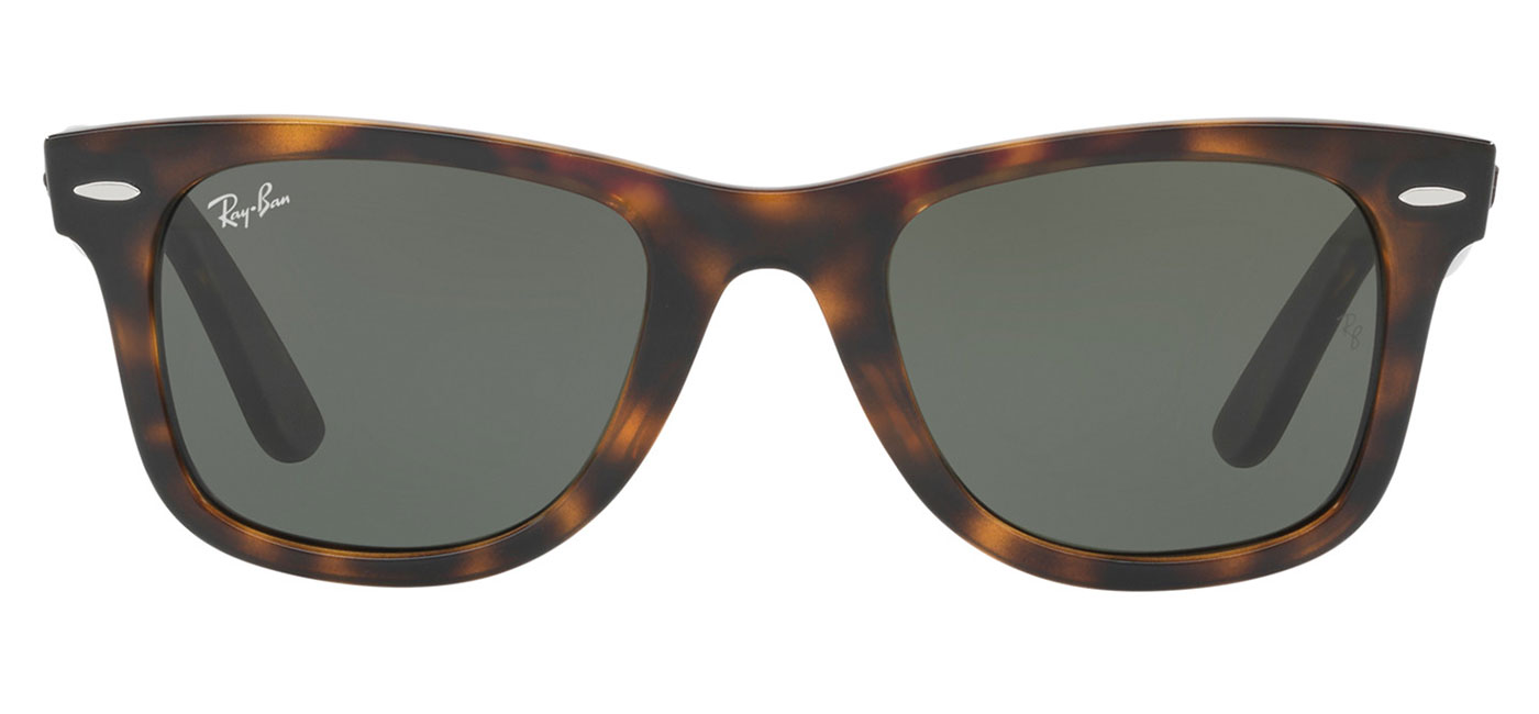 Ray-Ban RB4340 Wayfarer Ease Sunglasses - Tortoise / Green - Tortoise+Black