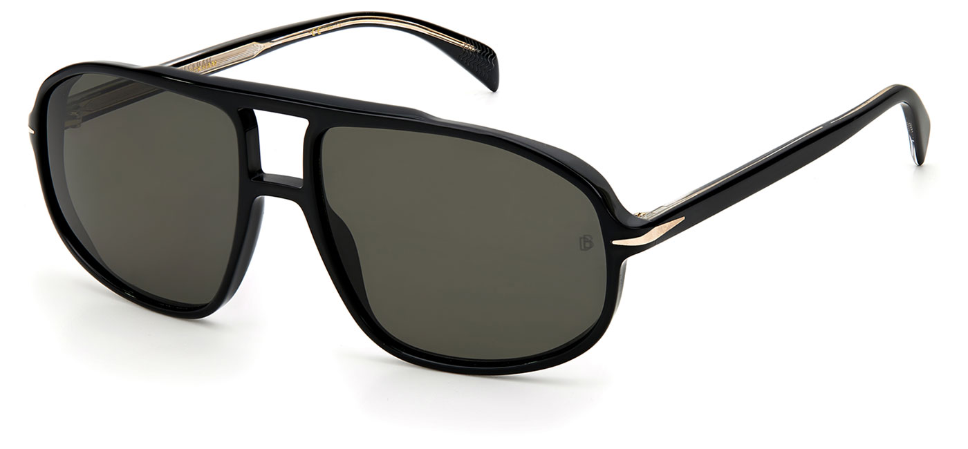 David Beckham DB1000/S Sunglasses - Black / Grey - Tortoise+Black