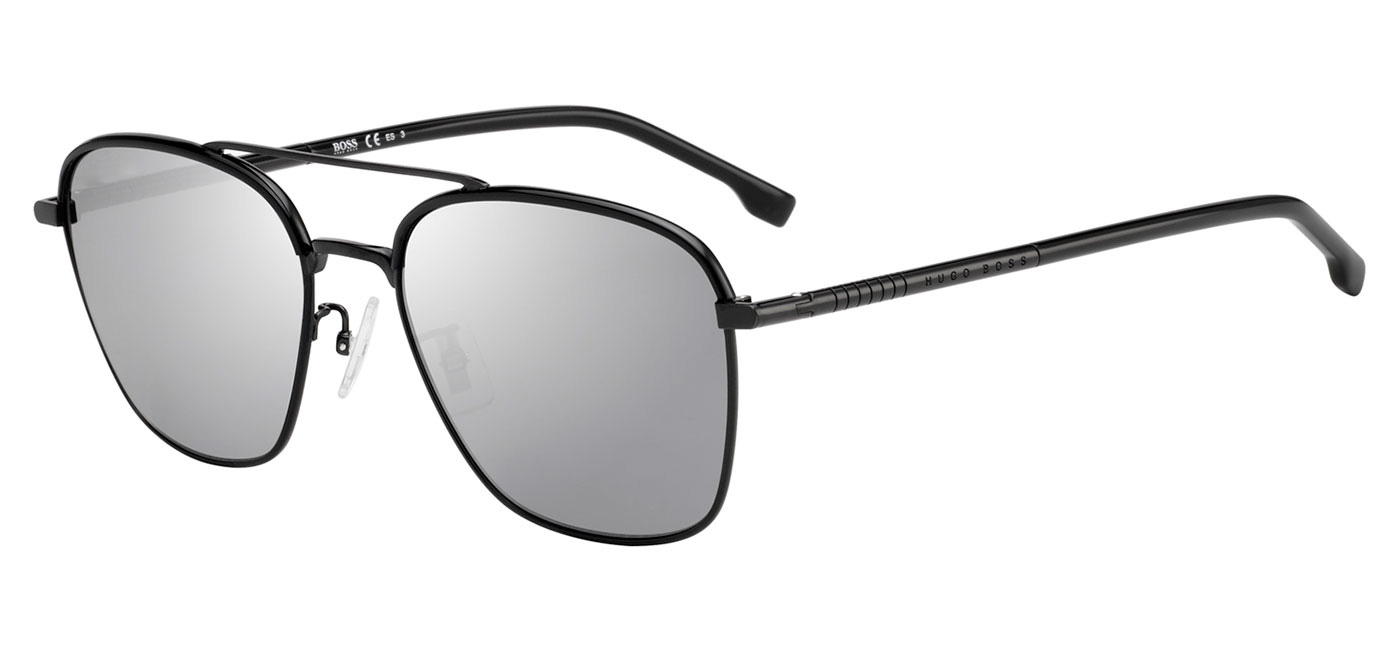 Hugo Boss 1106/F/S Prescription Sunglasses - Black / Silver Mirror ...