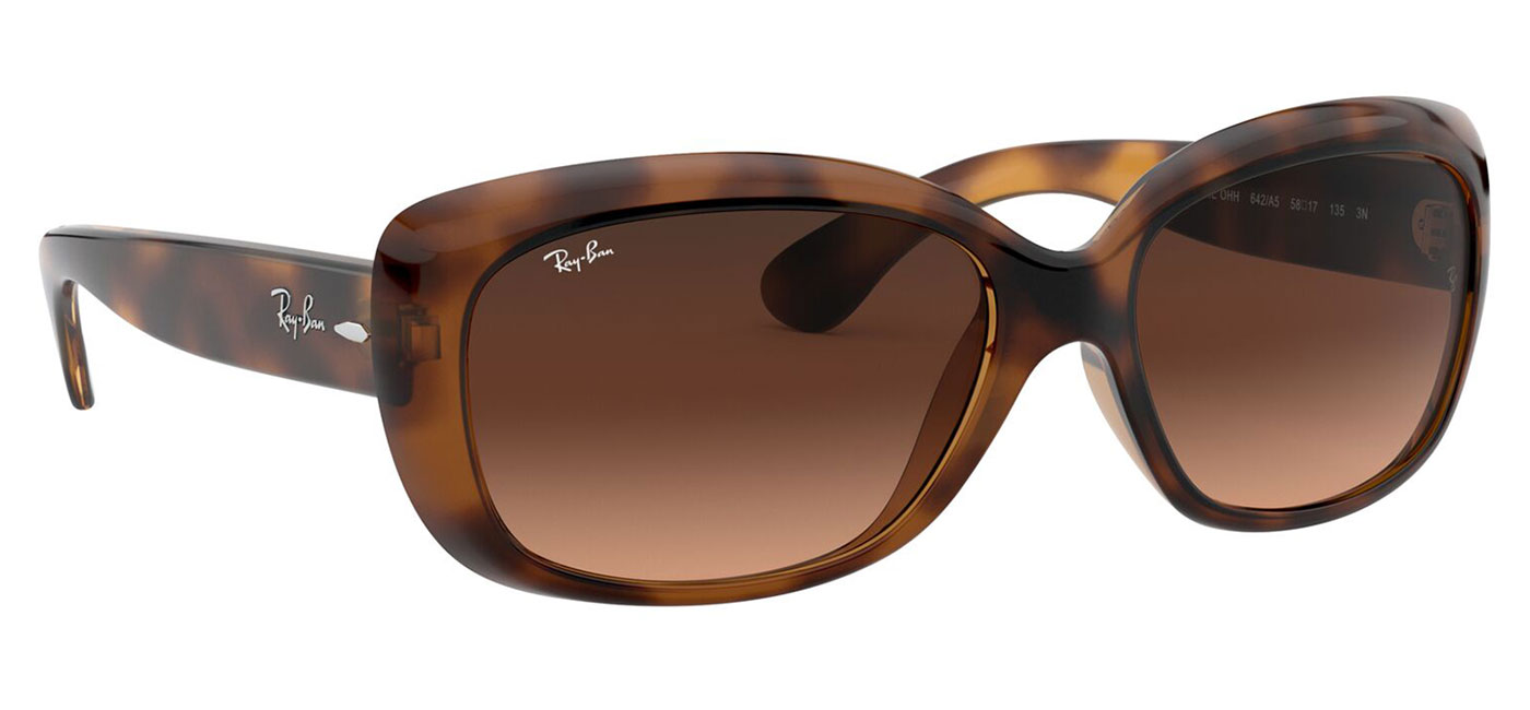 Ray-Ban RB4101 Jackie Ohh Sunglasses - Havana / Pink Brown Gradient -  Tortoise+Black