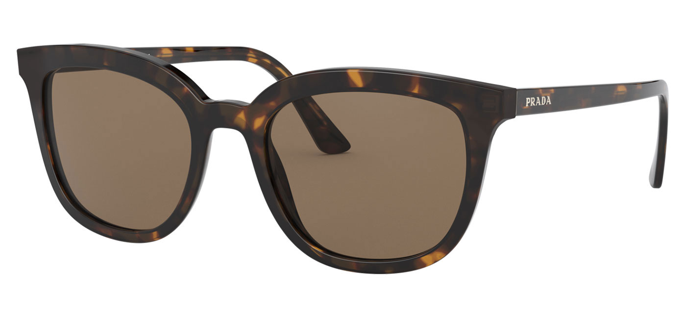 Prada PR03XS Prescription Sunglasses - Havana / Brown - Tortoise+Black