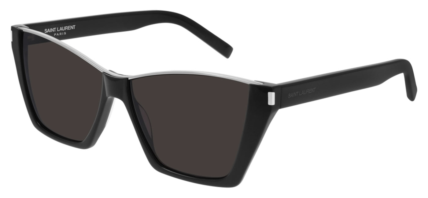 Saint Laurent SL 369 KATE Sunglasses - Black / Black - Tortoise+Black