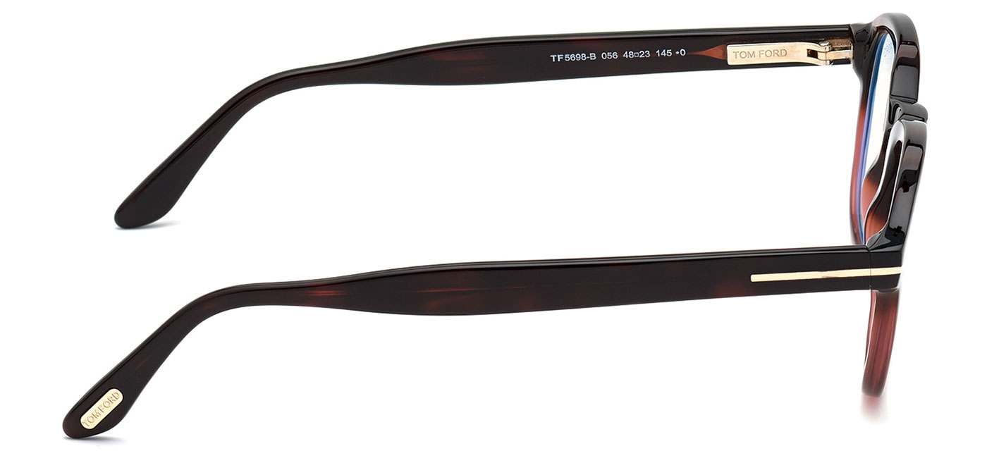 Tom Ford FT5698-B Glasses - Havana Red Fade - Tortoise+Black