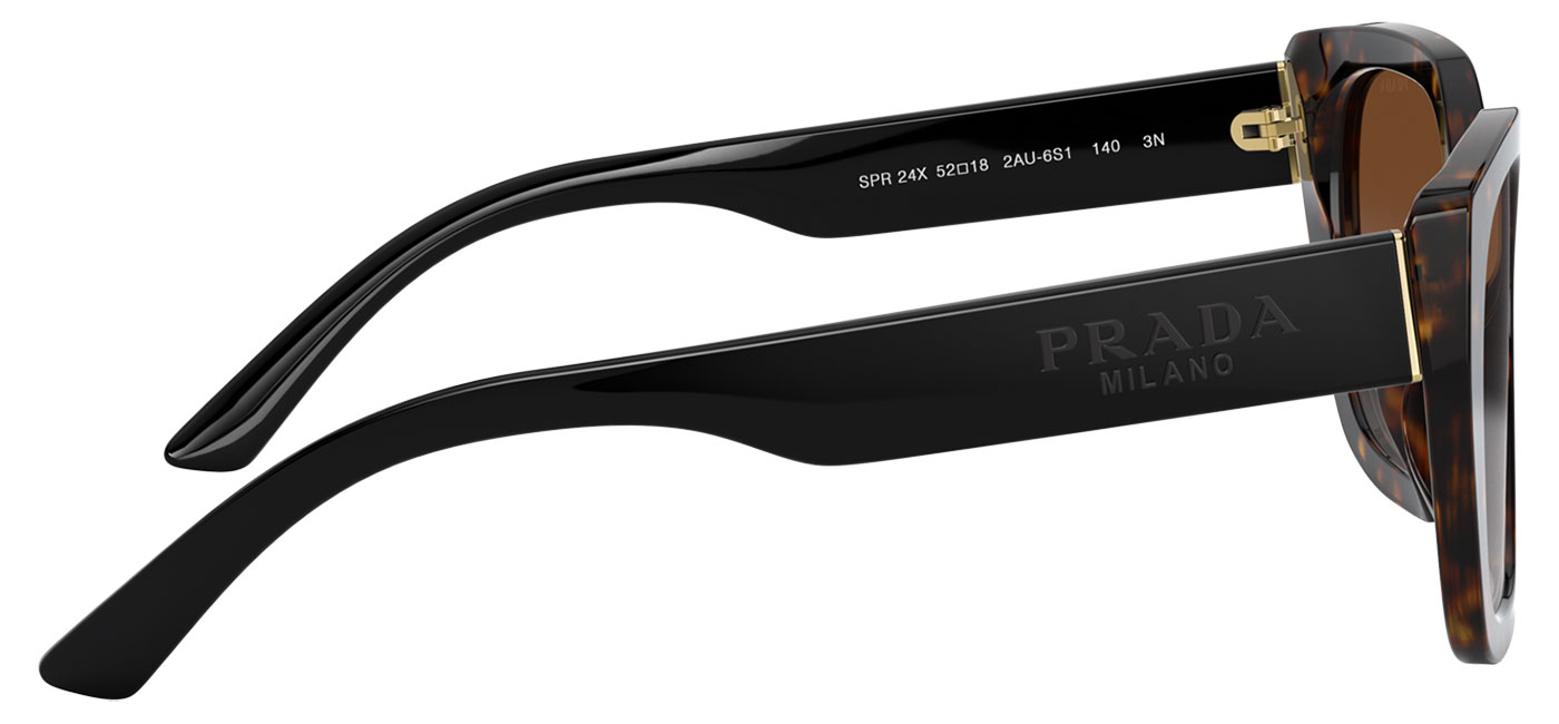 Prada PR24XS Sunglasses - Havana / Brown Gradient - Tortoise+Black