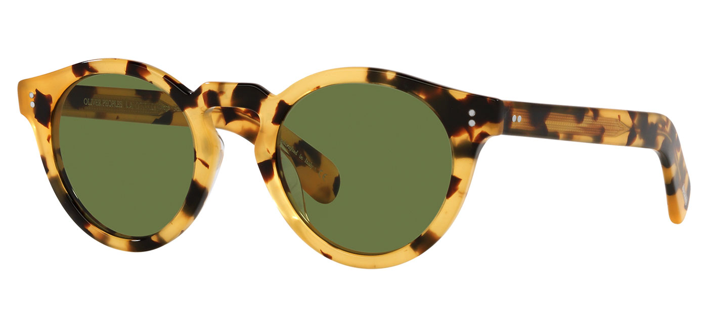 Oliver Peoples OV5450SU Martineaux Prescription Sunglasses - YTB Havana /  Green C - Tortoise+Black