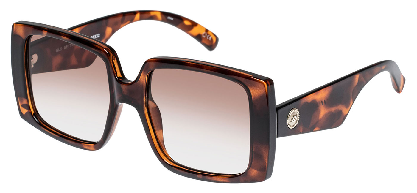 Le Specs Glo Getter Sunglasses - Tort / Warm Smoke Gradient - Tortoise ...