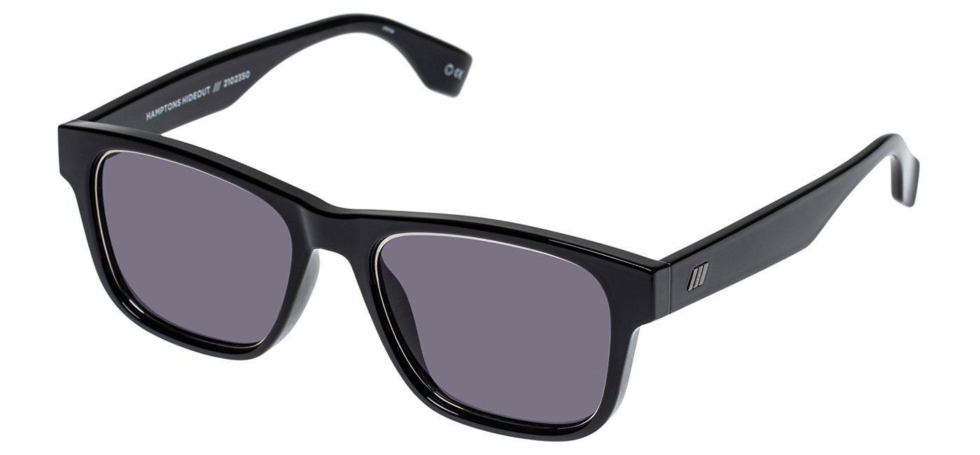 Le Specs Hamptons Hideout Prescription Sunglasses – Black / Smoke ...