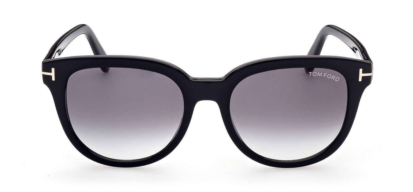 Tom Ford FT0914 Olivia-02 Sunglasses - Shiny Black / Gradient Smoke ...