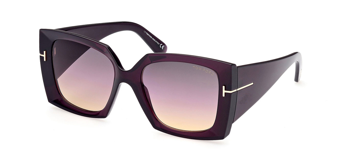 Tom Ford FT0921 Jacquetta Sunglasses - Shiny Violet / Gradient Smoke ...