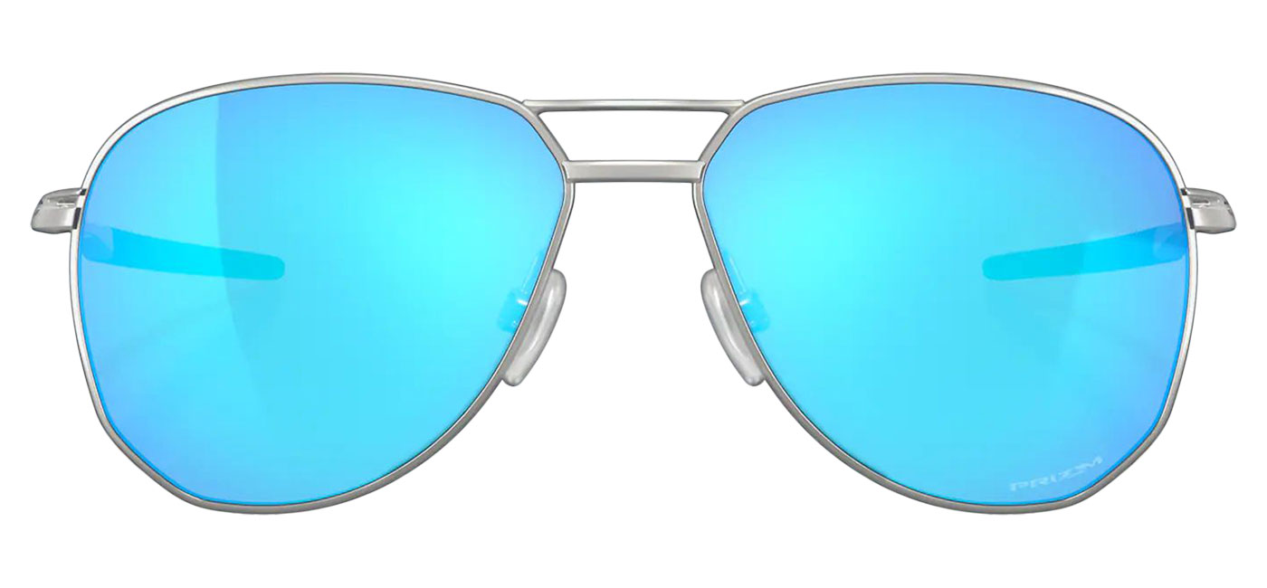 Oakley Contrail Sunglasses - Satin Chrome / Prizm Sapphire - Tortoise+Black