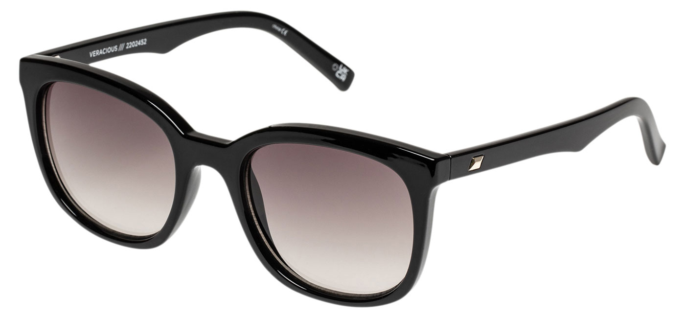 Le Specs Veracious Sunglasses - Black / Khaki Gradient - Tortoise+Black