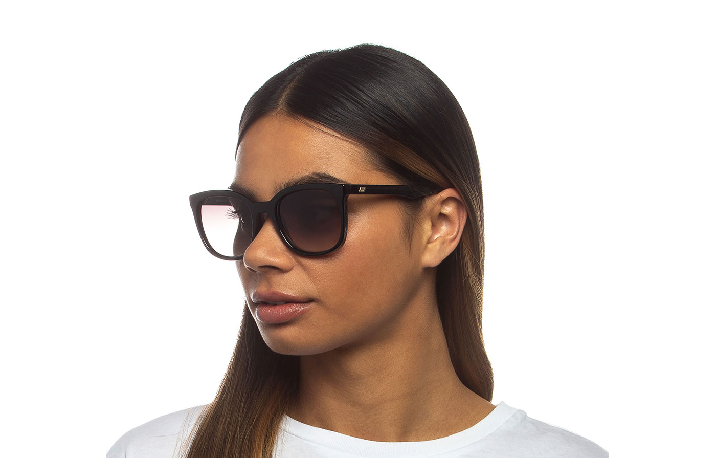 Le Specs Veracious Sunglasses - Black / Khaki Gradient - Tortoise+Black