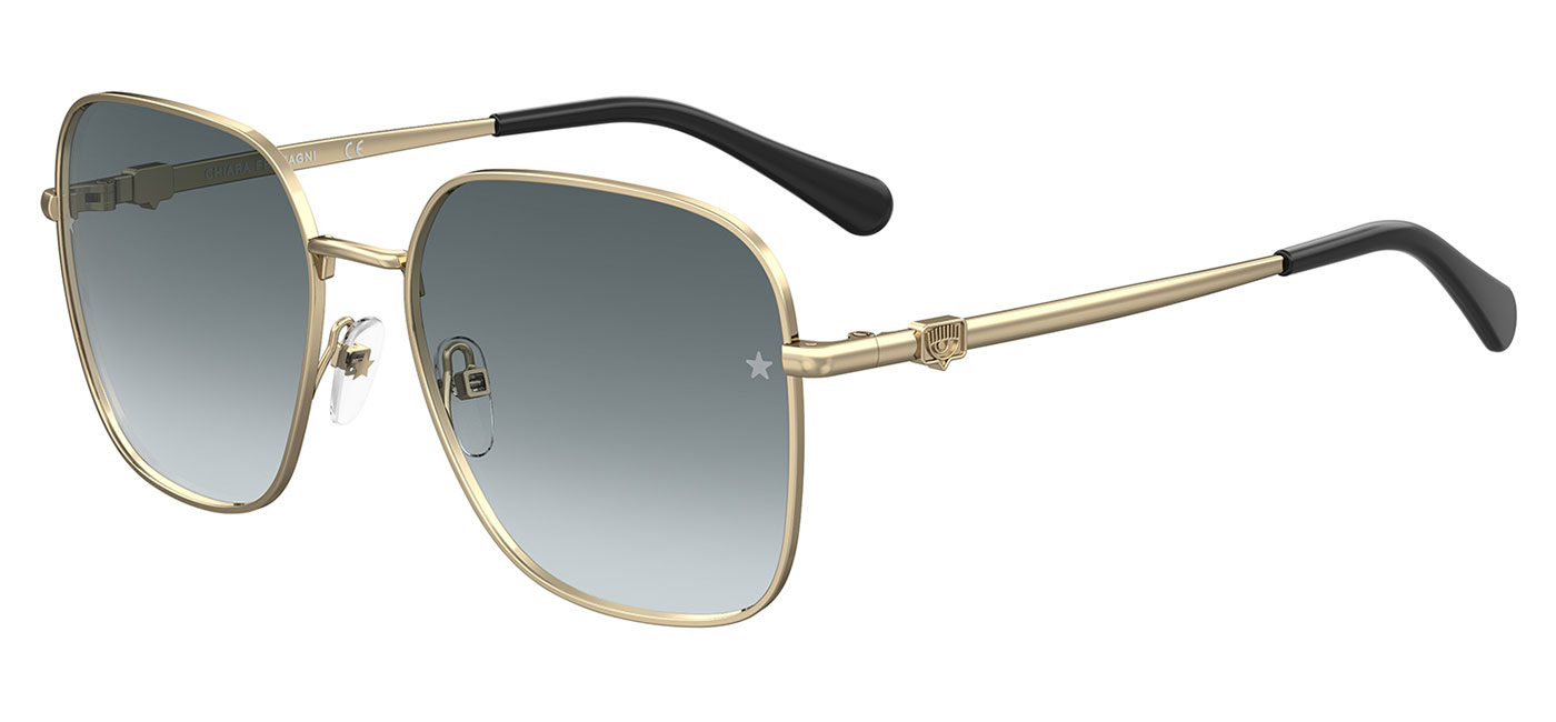 Chiara Ferragni CF 1003/S Prescription Sunglasses - Gold / Grey ...