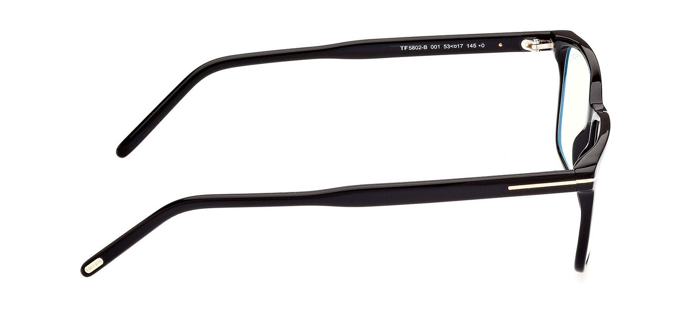 Tom Ford FT5802-B Glasses - Shiny Black - Tortoise+Black