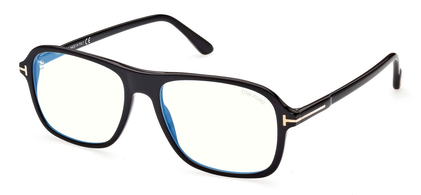 Tom Ford FT5806-B Glasses - Shiny Black - Tortoise+Black