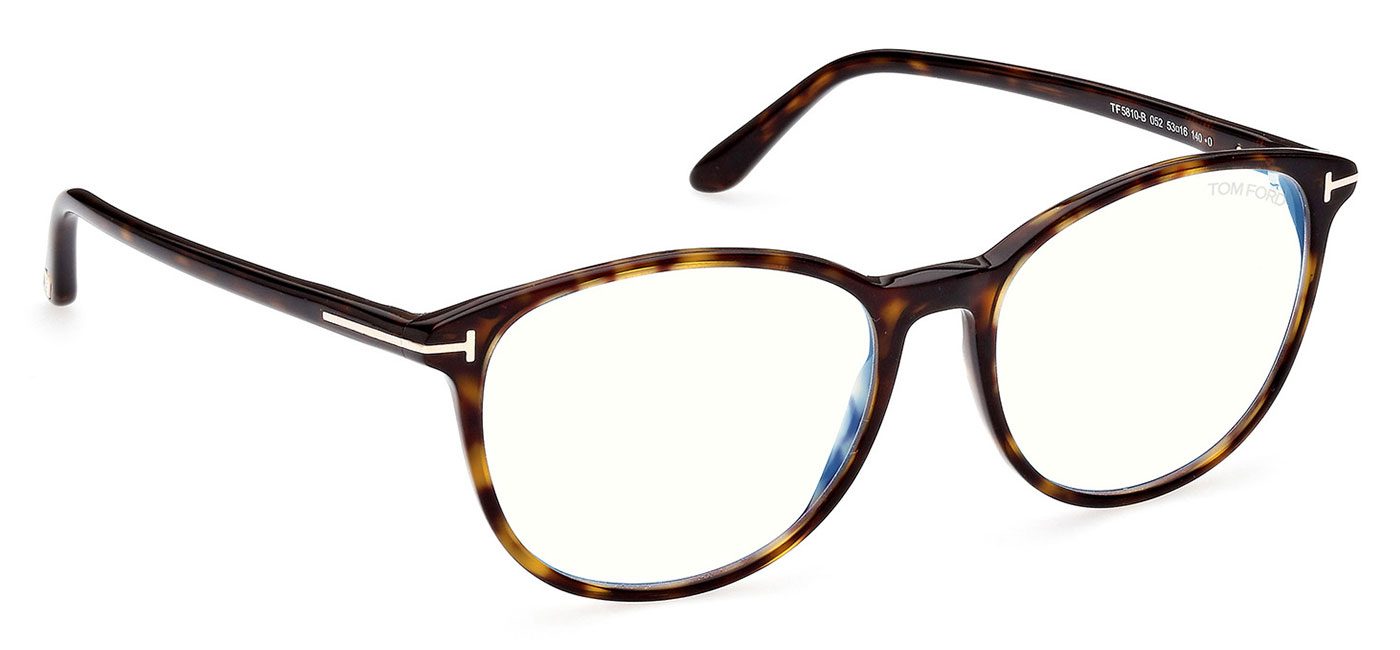 Tom Ford FT5810-B Glasses - Dark Havana - Tortoise+Black