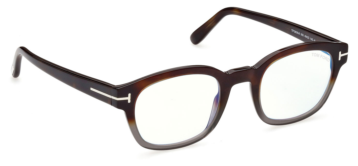 Tom Ford FT808-B Glasses - Coloured Havana - Tortoise+Black