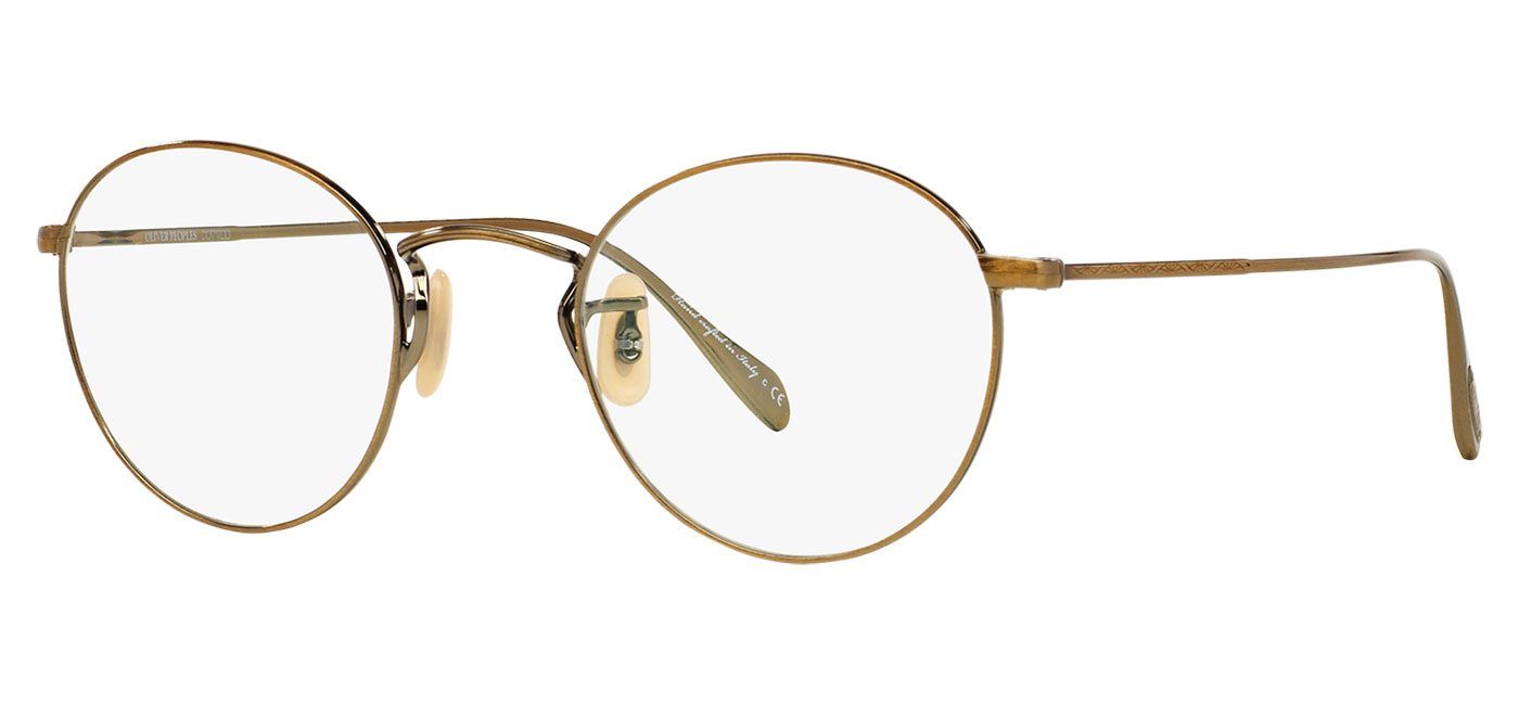 Oliver Peoples OV1186 Coleridge Glasses - Antique Gold - Tortoise+Black