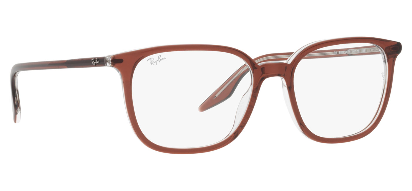Ray-Ban RX5406 Glasses - Brown on Transparent - Tortoise+Black