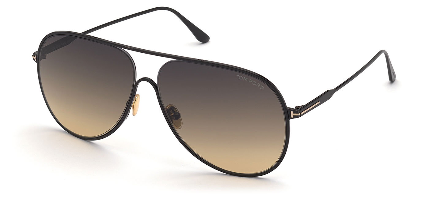 Tom Ford FT0824 Alec Sunglasses - Tortoise+Black