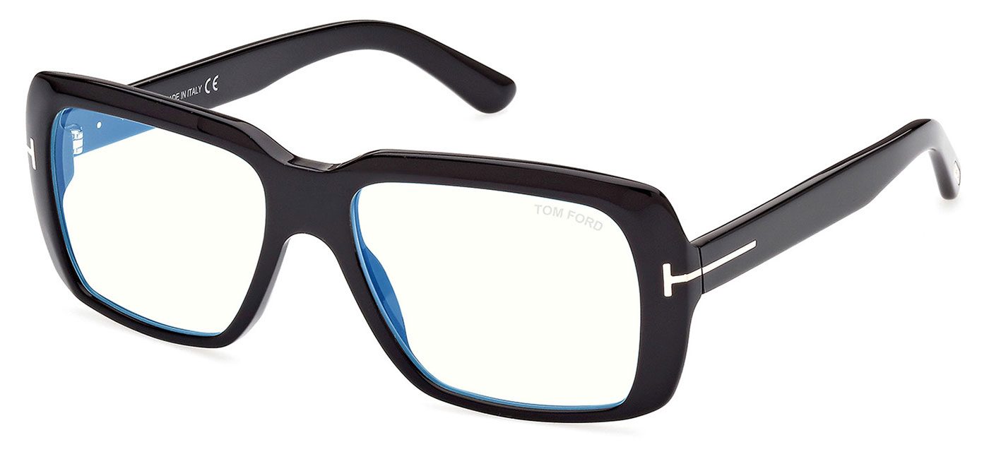 Tom Ford FT5822-B Glasses - Shiny Black - Tortoise+Black