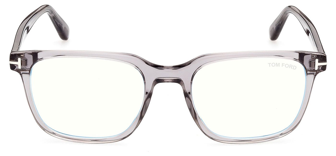 Tom Ford FT5818-B Glasses - Shiny Grey Crystal - Tortoise+Black