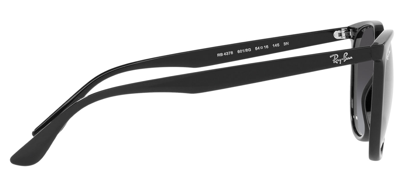 Ray-Ban RB4378 Sunglasses - Black / Grey Gradient - Tortoise+Black