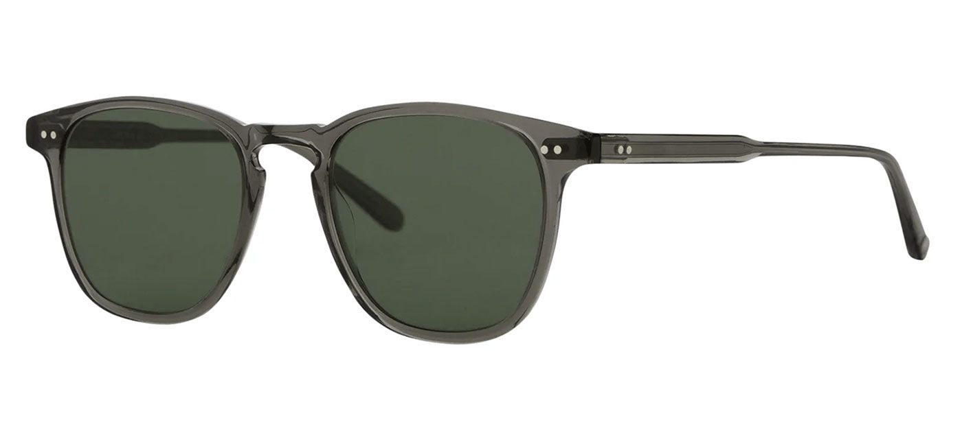 Garrett Leight - Beach Sunglasses | Specs Collective, Matte Grey Crystal-Brushed Silver with Grey Lenses