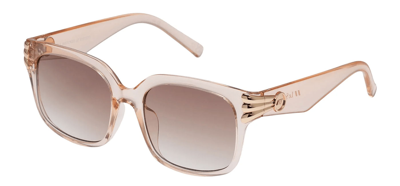 Le Specs Shell Shocked Sunglasses - Pink Champagne / Brown Gradient ...