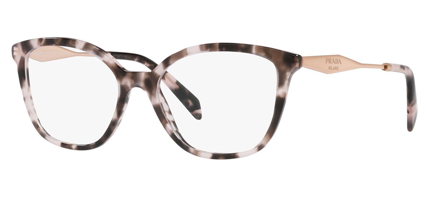 Prada PR02ZV Glasses - Pink Tortoise - Tortoise+Black