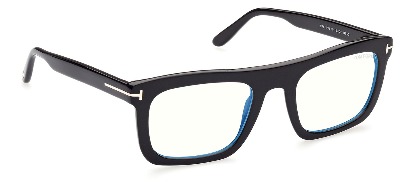 Tom Ford FT5757-B Glasses - Shiny Black - Tortoise+Black