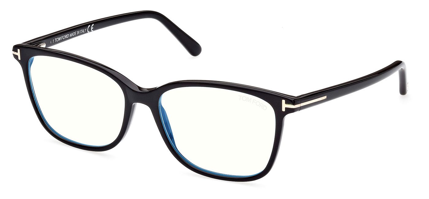 Tom Ford FT5842-B Glasses - Shiny Black - Tortoise+Black