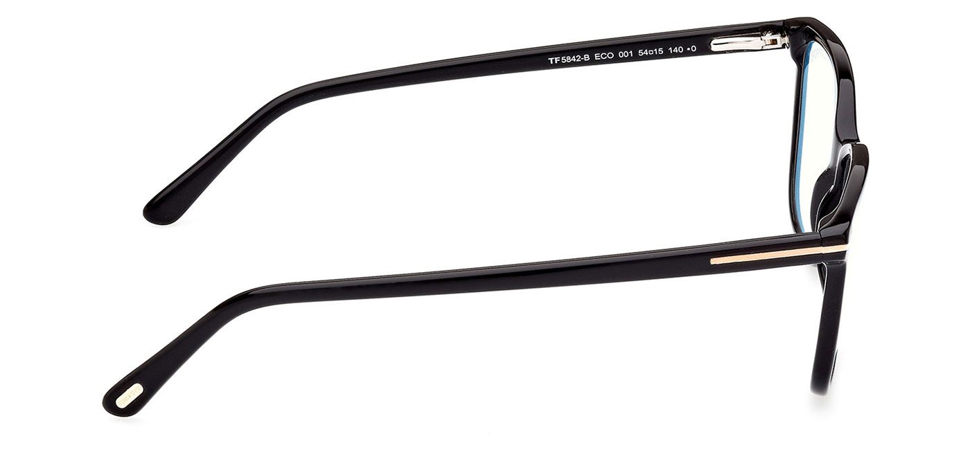 Tom Ford FT5842-B Glasses - Shiny Black - Tortoise+Black