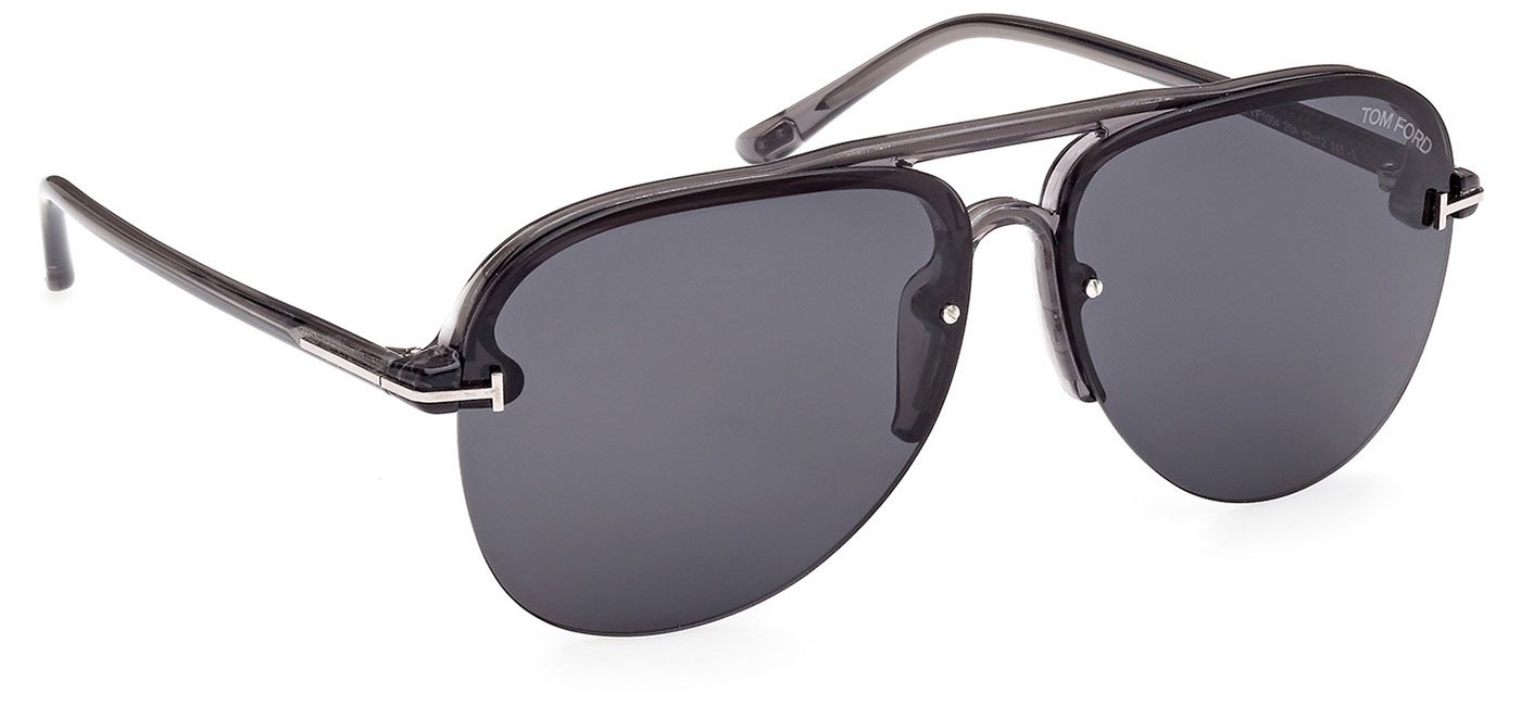 Tom Ford FT1004 Terry Sunglasses - Grey / Smoke - Tortoise+Black