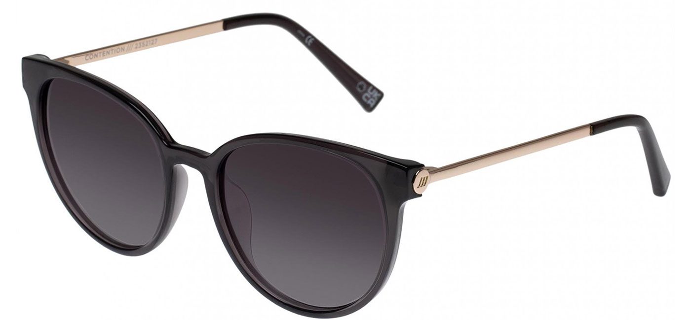 Le Specs Contention Sunglasses - Charcoal / Smoke Gradient Polarised ...