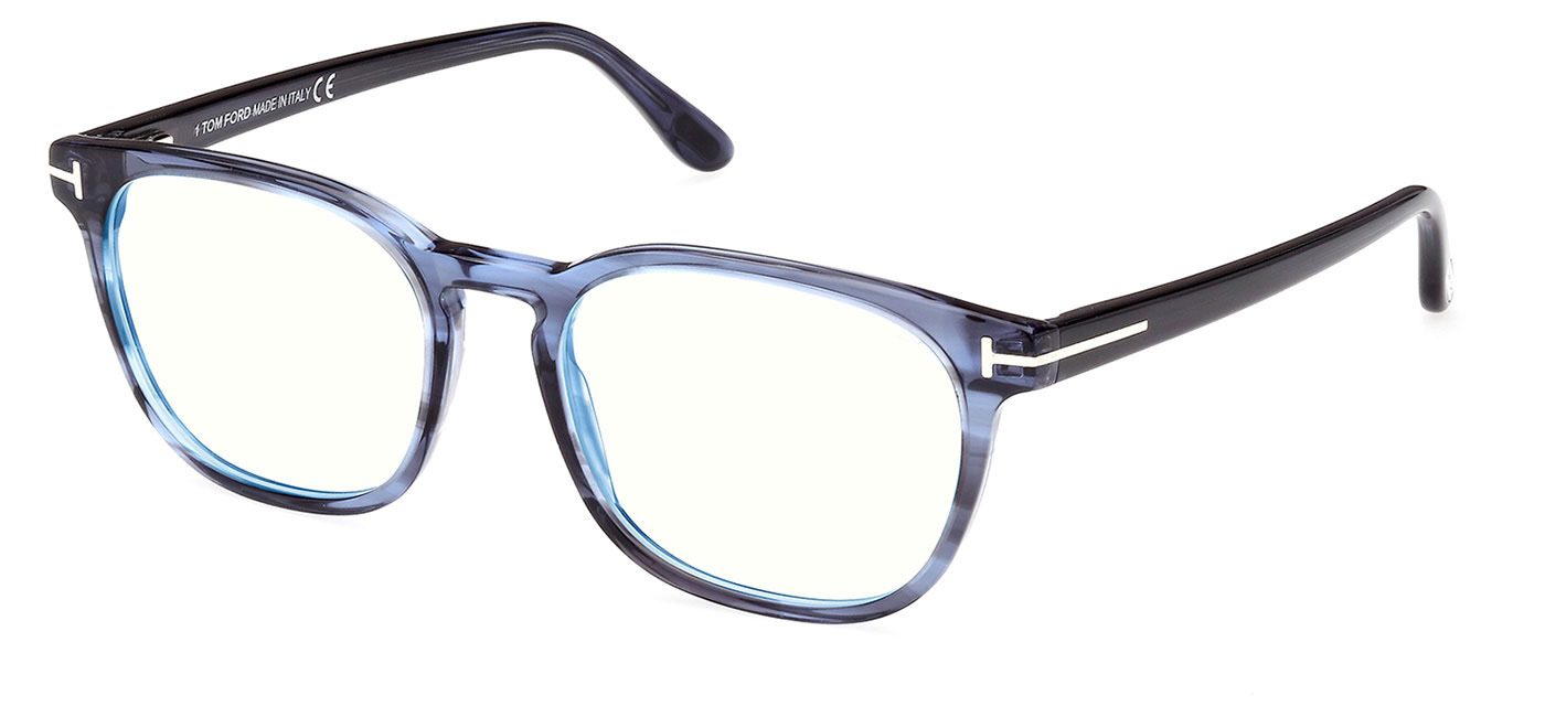 Tom Ford FT5868-B Glasses - Blue - Tortoise+Black