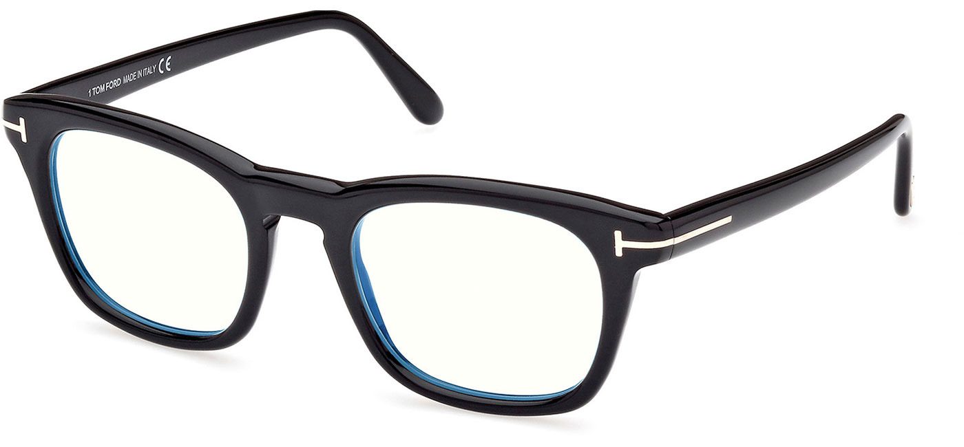 Tom Ford FT5870-B Glasses - Shiny Black - Tortoise+Black