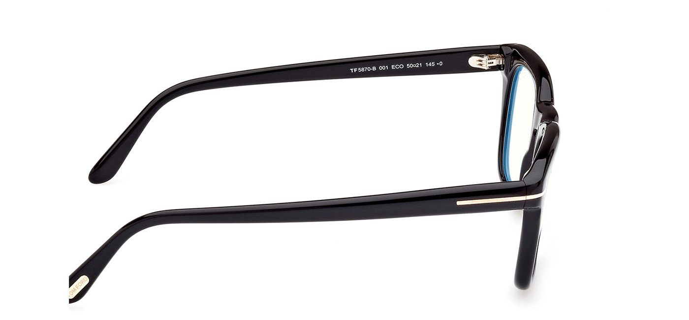 Tom Ford FT5870-B Glasses - Shiny Black - Tortoise+Black