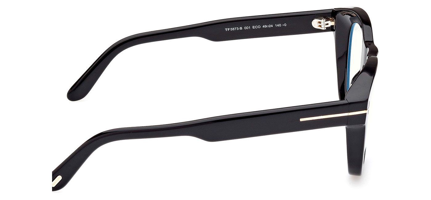 Tom Ford FT5873-B Glasses - Shiny Black - Tortoise+Black