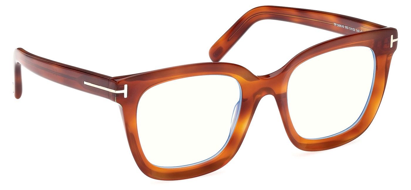 Tom Ford FT5880-B Glasses - Blonde Havana - Tortoise+Black