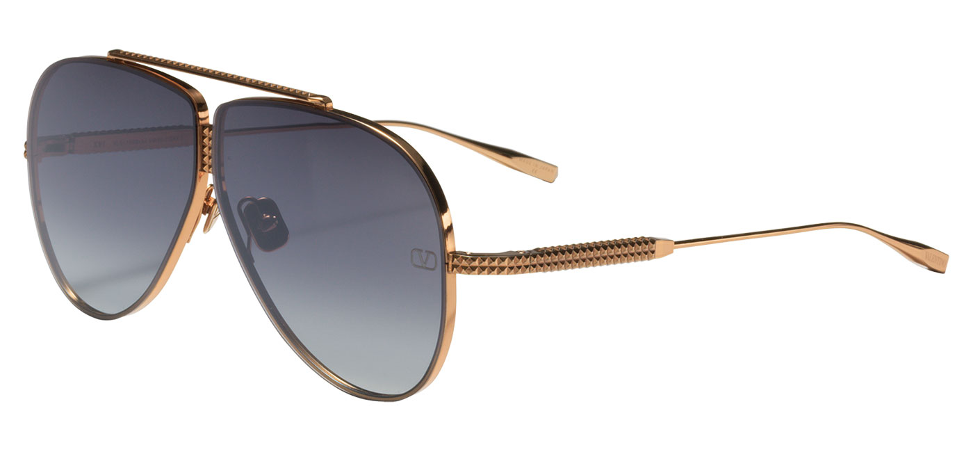 Valentino XVI Sunglasses - Rose / Black Mirror Flash - Tortoise+Black