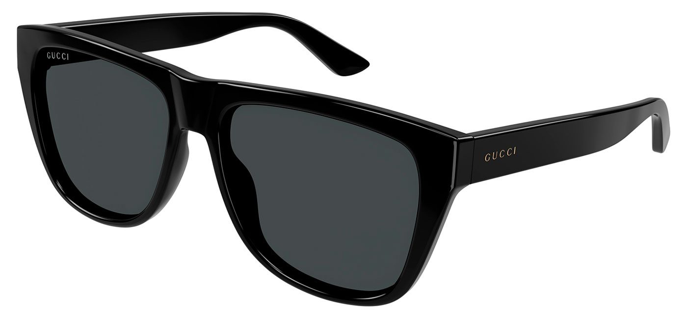 Gucci GG1345S Sunglasses Black Smoke Tortoise Black