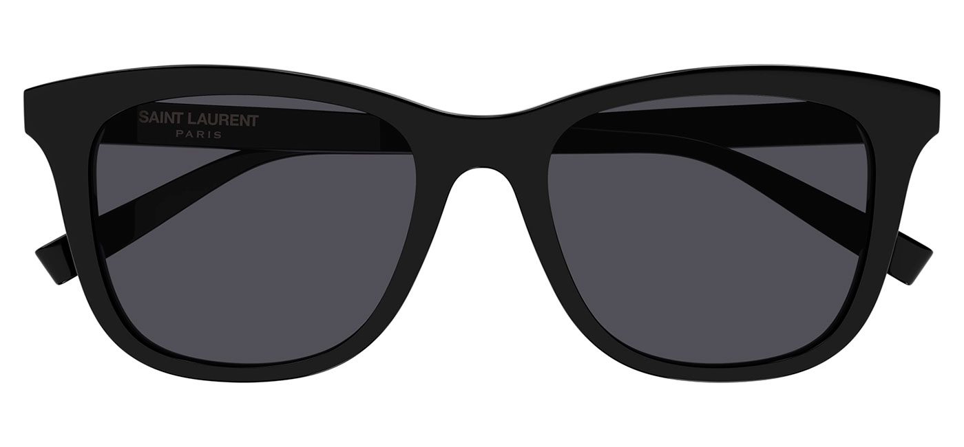 Saint Laurent SL 587/K Sunglasses - Black / Black - Tortoise+Black