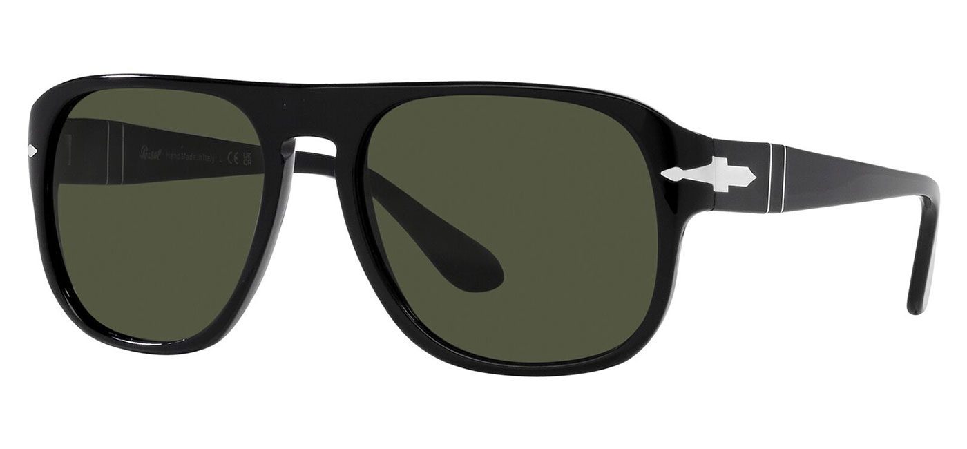 Persol PO3310S Prescription Sunglasses Black Green Tortoise Black