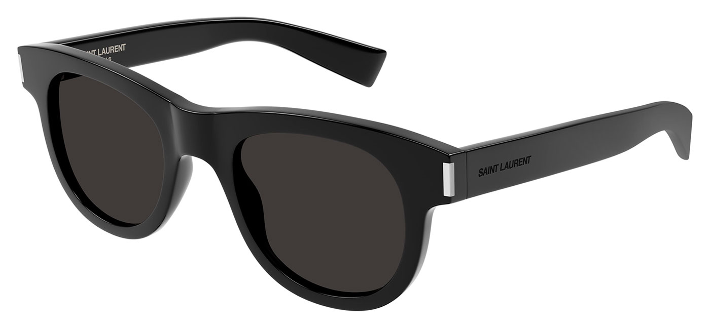 Saint Laurent SL 571 Sunglasses - Black / Black - Tortoise+Black