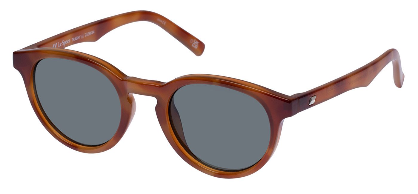 Le Specs Trashy Sunglasses - Vintage Tort / Khaki Mono - Tortoise+Black